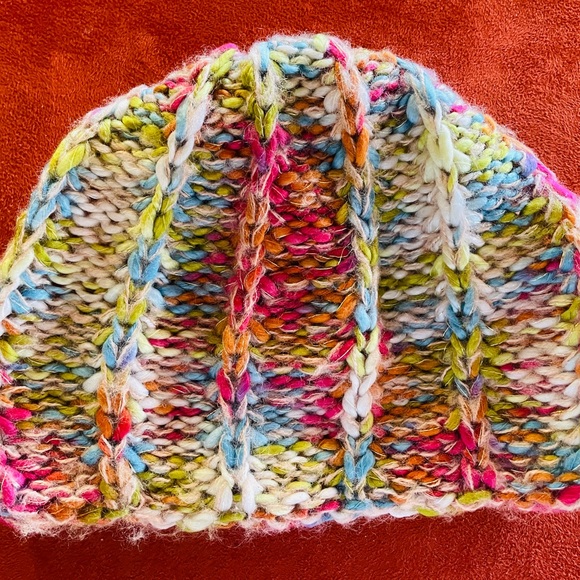 Cozy CONFETTI Colorful KNIT BEANIE Cap Hat O/S - Picture 6 of 10
